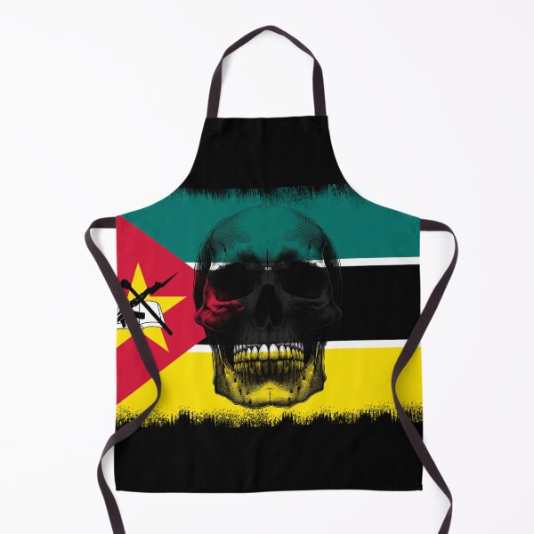 Item preview, MOZAMBIQUE SKULL FLAG NATION RAREART COUNTRY HALLOWEEN #ogirdor designed and sold by ogirdorgraphics.