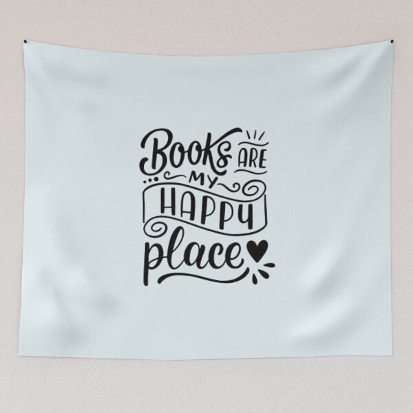 Item preview, Books are my happy place designed and sold by mayralejandrat.