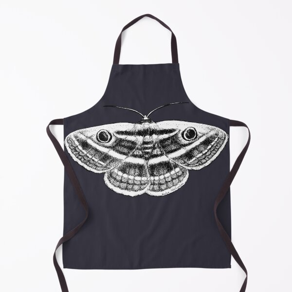 Item preview, Noctuid Moth horizontal - Owl Moth - Goth Moth Black & White Ink Drawing by Nadya Neklioudova designed and sold by Nadya Neklioudova.