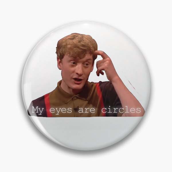 Item preview, James Acaster My eyes are circles designed and sold by DicedTomatoes.