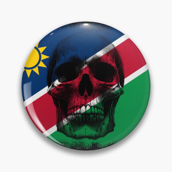 Item preview, NAMIBIA SKULL FLAG NATION RAREART COUNTRY HALLOWEEN #ogirdor designed and sold by ogirdorgraphics.