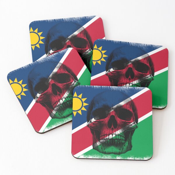 Item preview, NAMIBIA SKULL FLAG NATION RAREART COUNTRY HALLOWEEN #ogirdor designed and sold by ogirdorgraphics.