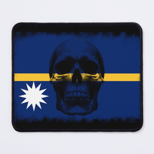Item preview, NAURU SKULL FLAG NATION RAREART COUNTRY HALLOWEEN #ogirdor designed and sold by ogirdorgraphics.