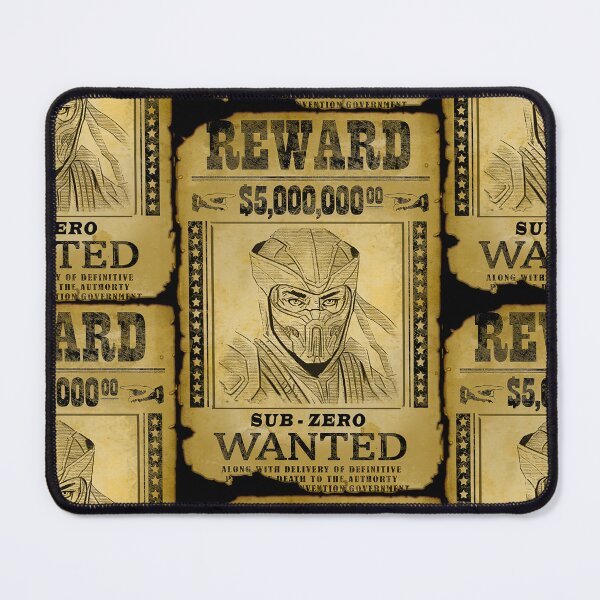 Item preview, Sub-Zero Wanted Poster Retro Mortal Kombat Gaming Art designed and sold by Back2Collage.