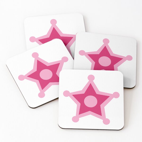 Item preview, Pink Sheriff Badge designed and sold by the-craft-shop.
