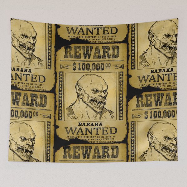 Item preview, Baraka Wanted Poster Retro Mortal Kombat Gaming Art designed and sold by Back2Collage.