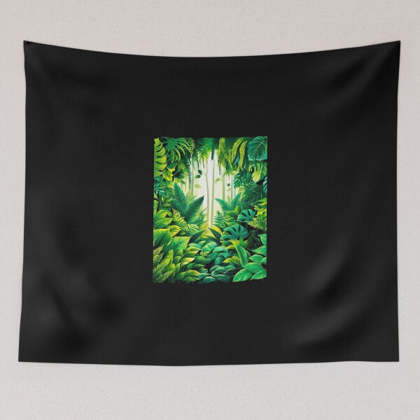 Item preview, Lush Jungle Paradise – Tropical Greenery designed and sold by Migiteart.