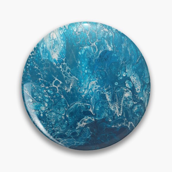 Item preview, Blue Planet Acrylics Pouring Painting designed and sold by SillyCeal Art.