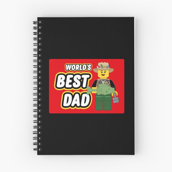 Item preview, World's Best Dad Fishing Minifig Sticker designed and sold by BlueSkyTheory.