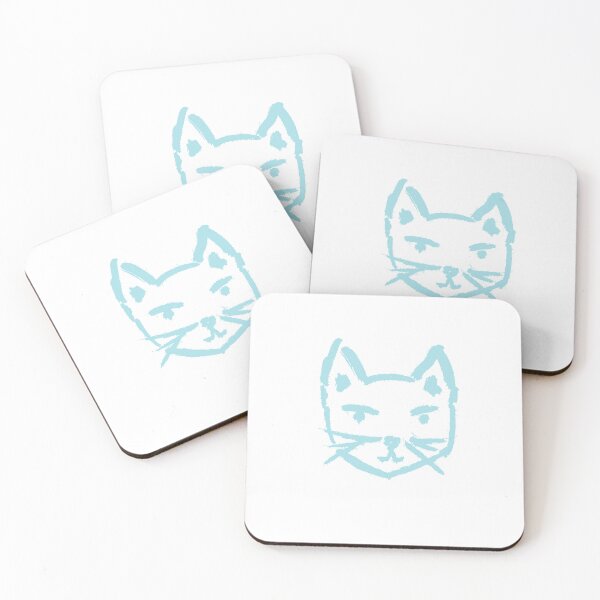Item preview, Pleased Kitty Turquoise designed and sold by MagentaTwilight.