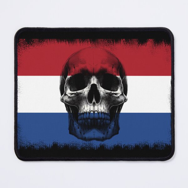 Item preview, NETHERLANDS SKULL FLAG NATION RAREART COUNTRY HALLOWEEN #ogirdor designed and sold by ogirdorgraphics.