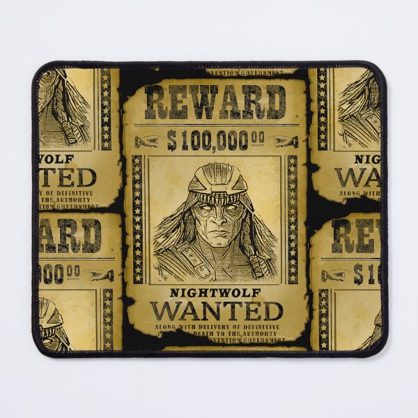 Item preview, Nightwolf Wanted Poster Retro Mortal Kombat Gaming Art designed and sold by Back2Collage.