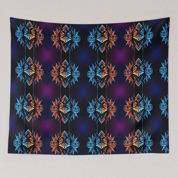 Item preview, "Futuristic Geometric Wildlife – Fox, Wolf & Owl" designed and sold by CoachCreates.