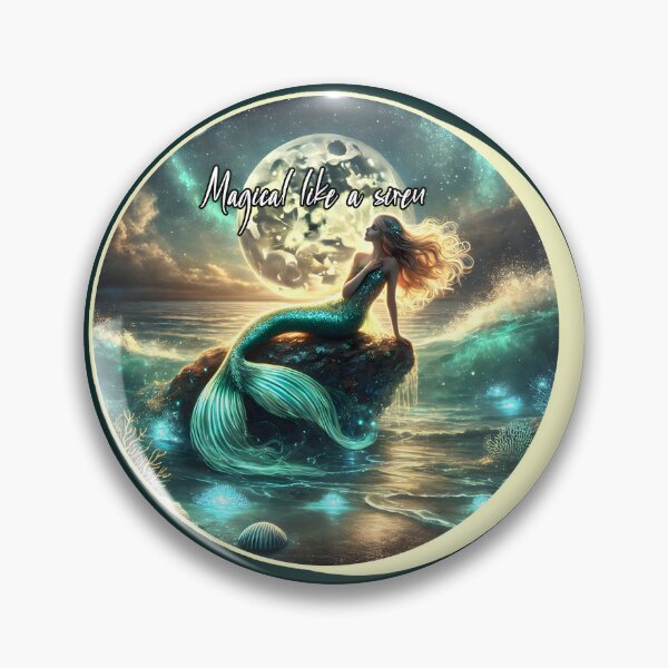 Item preview, "Moonlit Siren: Enchanting Mermaid Scene" designed and sold by AmvaDesigns.