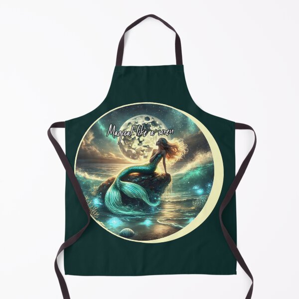 Item preview, "Moonlit Siren: Enchanting Mermaid Scene" designed and sold by AdelkoDesigns.