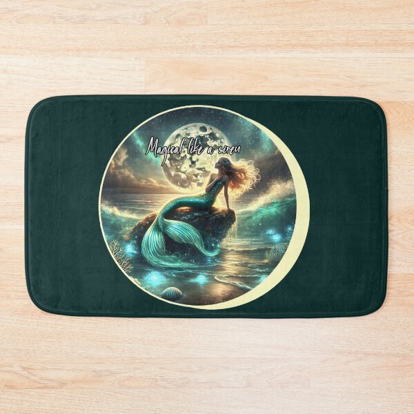 Item preview, "Moonlit Siren: Enchanting Mermaid Scene" designed and sold by AdelkoDesigns.