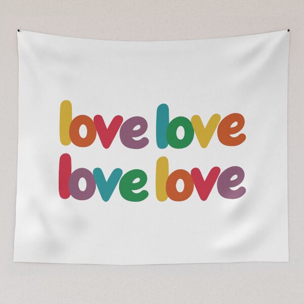 Item preview, Rainbow Love Typography designed and sold by EunsooLee.
