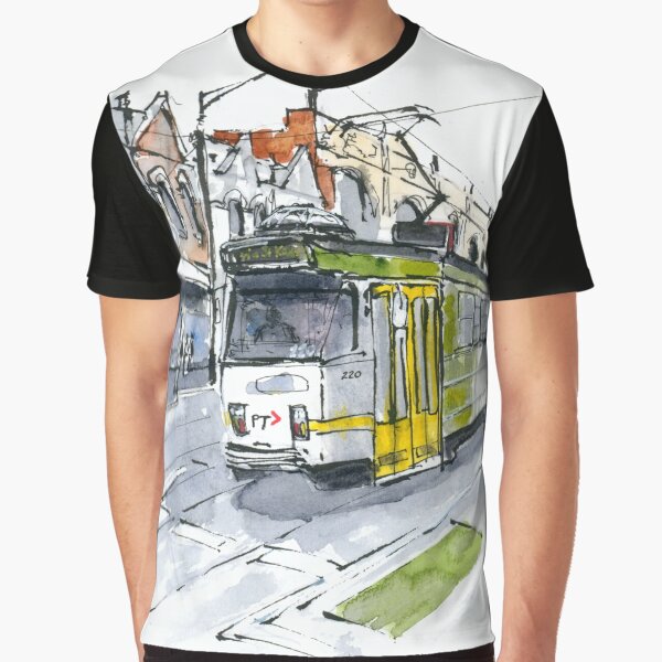 Aperçu de l'œuvre Tramway de Melbourne créée et vendue par rossmcsketching.