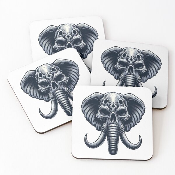 Item preview, Elephant skull designed and sold by FLATVAC STICKER.
