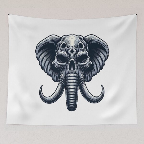 Item preview, Elephant skull designed and sold by FLATVAC STICKER.