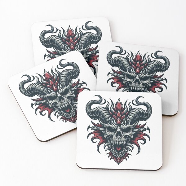 Item preview, Dragon skull illustration design designed and sold by FLATVAC STICKER.