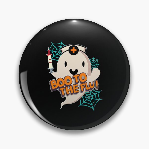 Item preview, Boo To The Flu Ghost Retro Halloween designed and sold by Dressed For  Duty.