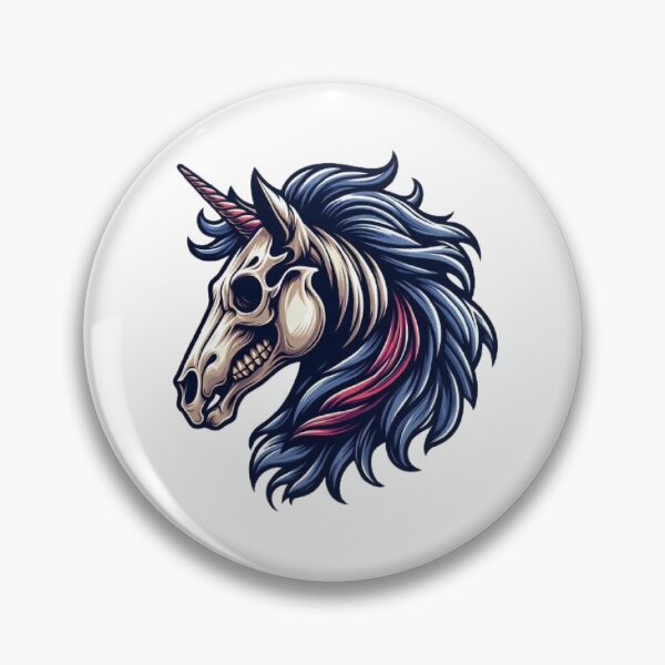Item preview, Horse skull illustration design designed and sold by FLATVAC STICKER.