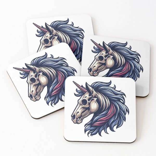 Item preview, Horse skull illustration design designed and sold by FLATVAC STICKER.
