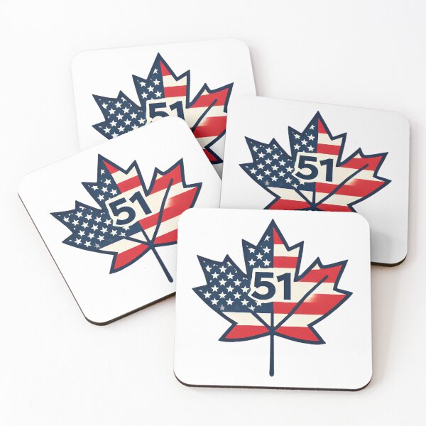 Item preview, 51st State! Patriotic American-Style Canadian Maple Leaf designed and sold by RedState2024.