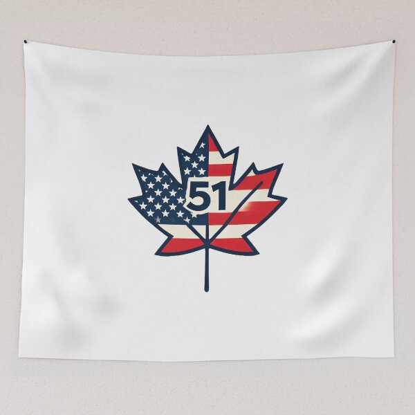 Item preview, 51st State! Patriotic American-Style Canadian Maple Leaf designed and sold by RedState2024.