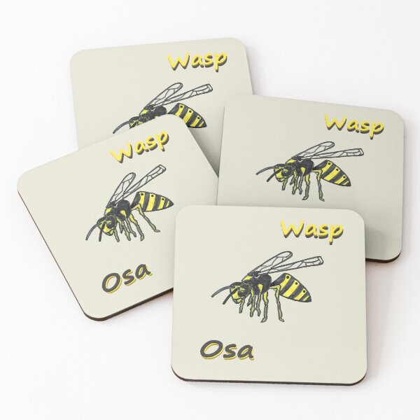 Item preview, Wasp in English and Polish designed and sold by HandmadeDigital.