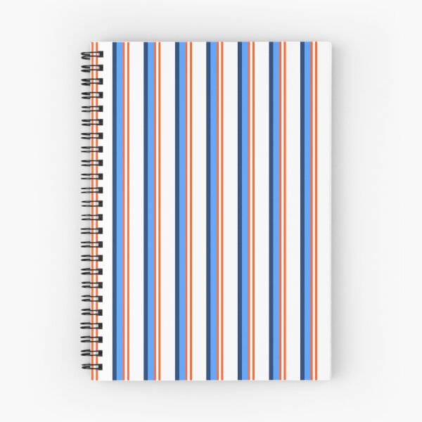 Item preview, Crisp Orange White and Blue Basic Stripe designed and sold by Sharon Schwalbe.