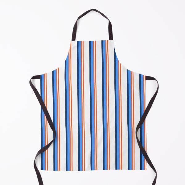 Item preview, Crisp Orange White and Blue Basic Stripe designed and sold by Sharon Schwalbe.