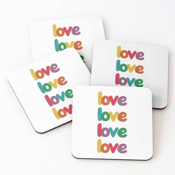 Item preview, Rainbow Love Typography #2 designed and sold by EunsooLee.