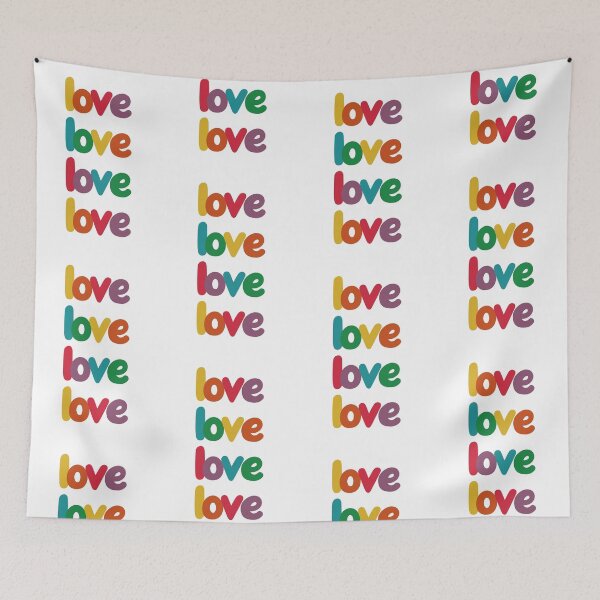 Item preview, Rainbow Love Typography #2 designed and sold by EunsooLee.