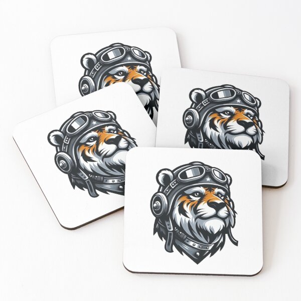 Item preview, Tiger wearing a helmet designed and sold by FLATVAC STICKER.