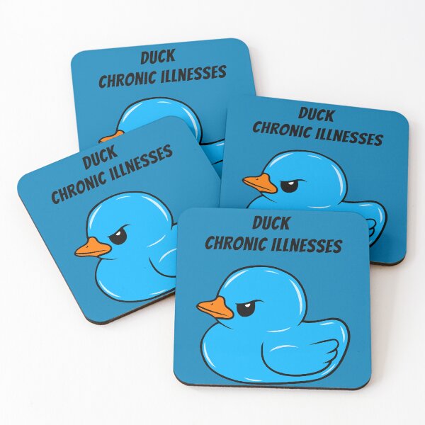 Item preview, Duck Chronic Illnesses (Blue) designed and sold by CaitlynConnor.