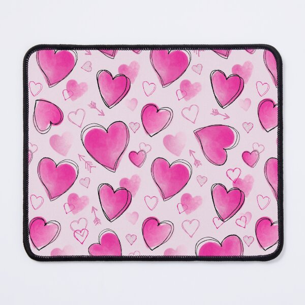 Item preview, Hearts - Bright Pink on Pink designed and sold by Lynne Adams.