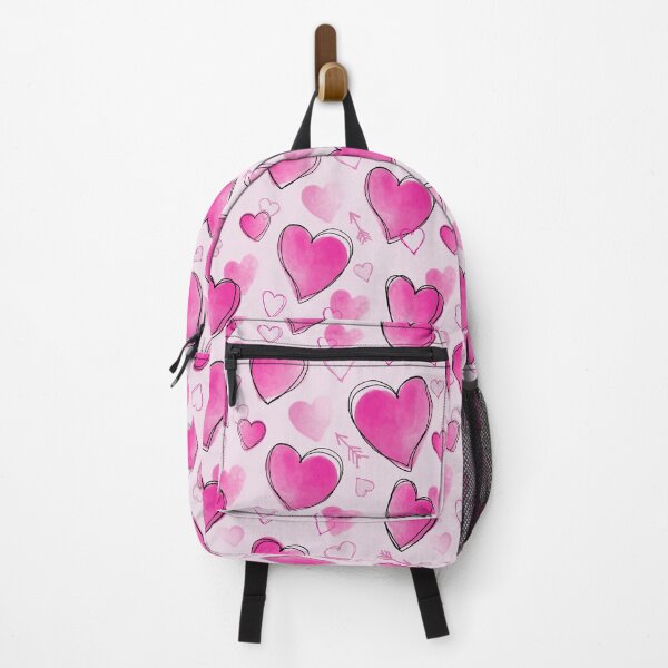 Item preview, Hearts - Bright Pink on Pink designed and sold by Lynne Adams.
