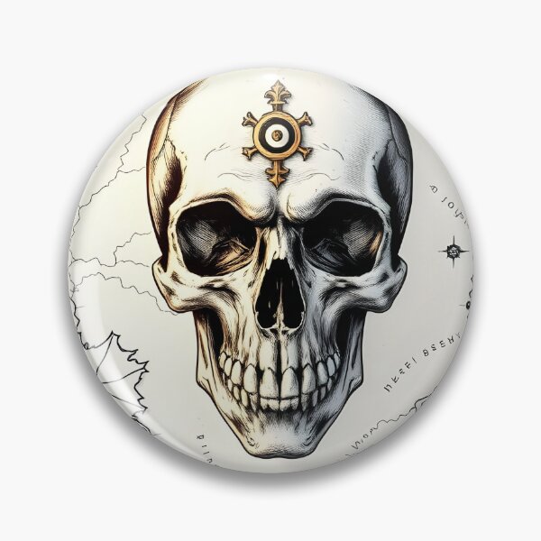 Item preview, Treasure Map Skull designed and sold by SecretSkulls.
