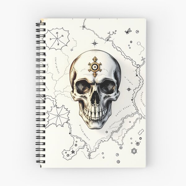 Item preview, Treasure Map Skull designed and sold by SecretSkulls.