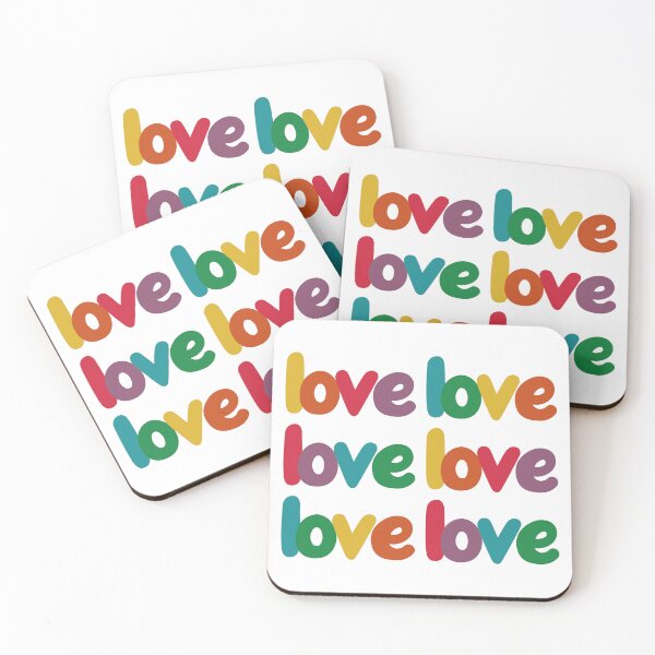 Item preview, Rainbow Love Typography #3 designed and sold by EunsooLee.