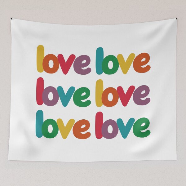 Item preview, Rainbow Love Typography #3 designed and sold by EunsooLee.