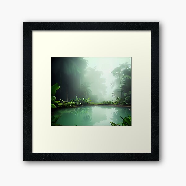 Item preview, Foggy Pond In A Tropical Jungle  designed and sold by Green-Anchor.