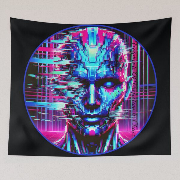 Item preview, "Neon Fragments: Glitch Art Vision" designed and sold by AdelkoDesigns.