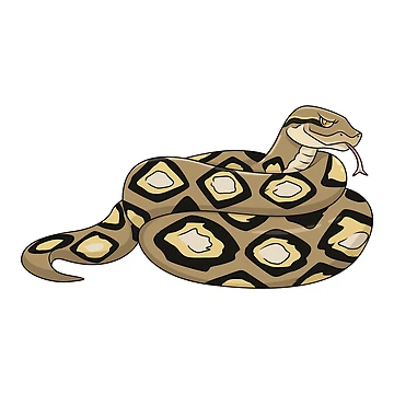 Artwork thumbnail, Python - Cartoon - Animal Sticker Collection by Jagat Satwa