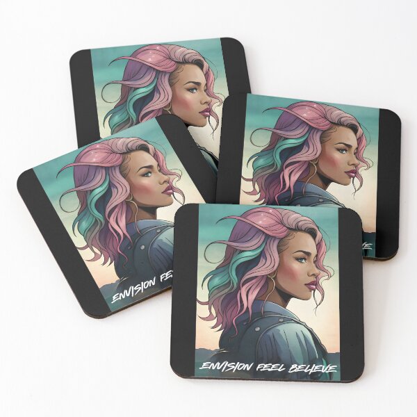 Item preview, Glam Woman Teal Fashion Empowerment Girl Power Envision designed and sold by Melan Designs.