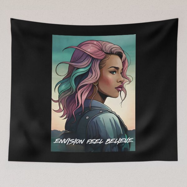 Item preview, Glam Woman Teal Fashion Empowerment Girl Power Envision designed and sold by Melan Designs.