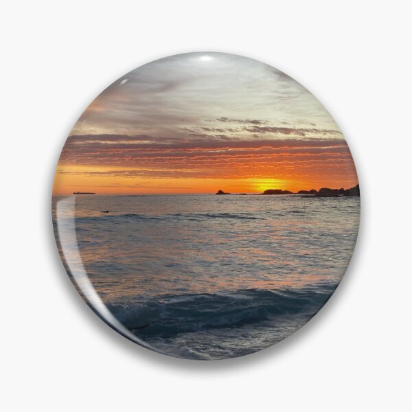 Item preview, Orange Sunset on the Ocean designed and sold by MoodyOwlArt.