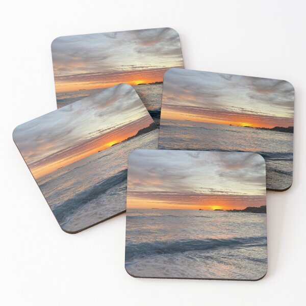 Item preview, Orange Sunset on the Ocean designed and sold by MoodyOwlArt.